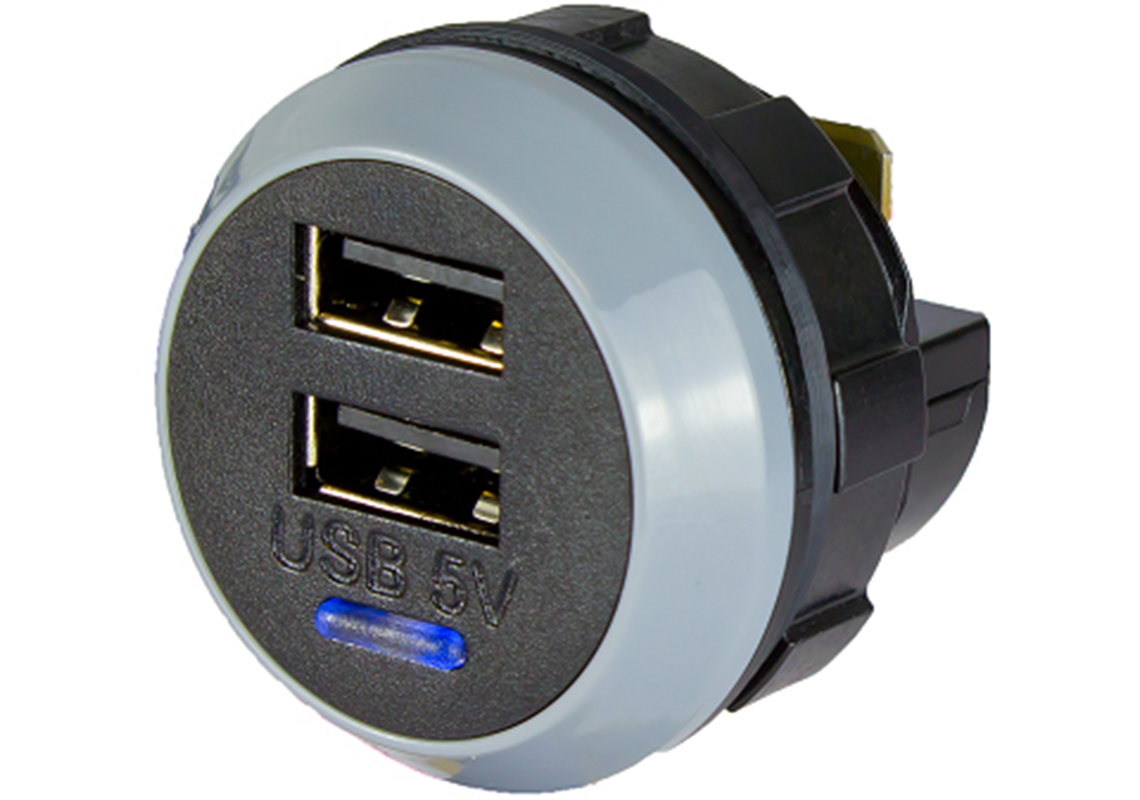 VBESTLIFE Prise de bureau double USB Prise électrique au sol Double USB  Quick Pop Up Prise de bureau intégrée US Standard 250V