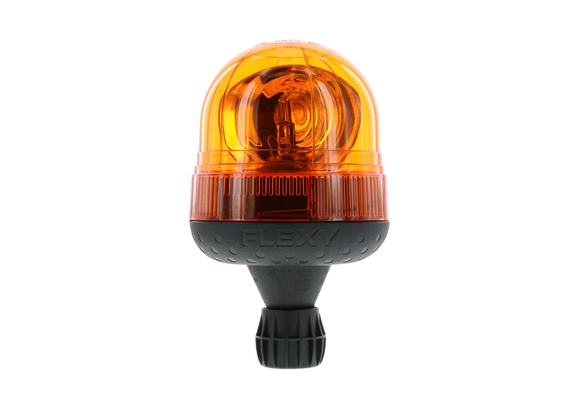 Gyrophare orange série Flex 24 V fixation flexible pour tige - ama