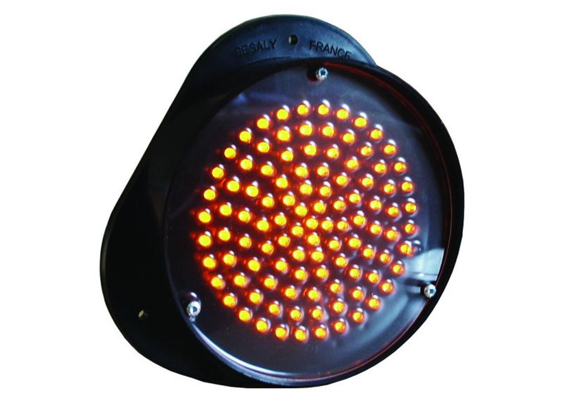 Gyrophare Multifonction ORANGE LED à poser 12/24 V ( Flash ou